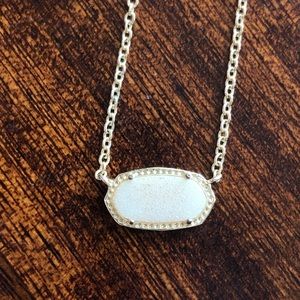 Kendra Scott White Druzy Necklace